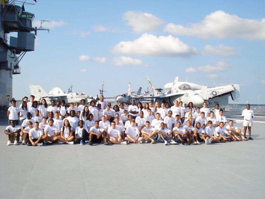 YLC09 Patriots Point 2009 YLC students