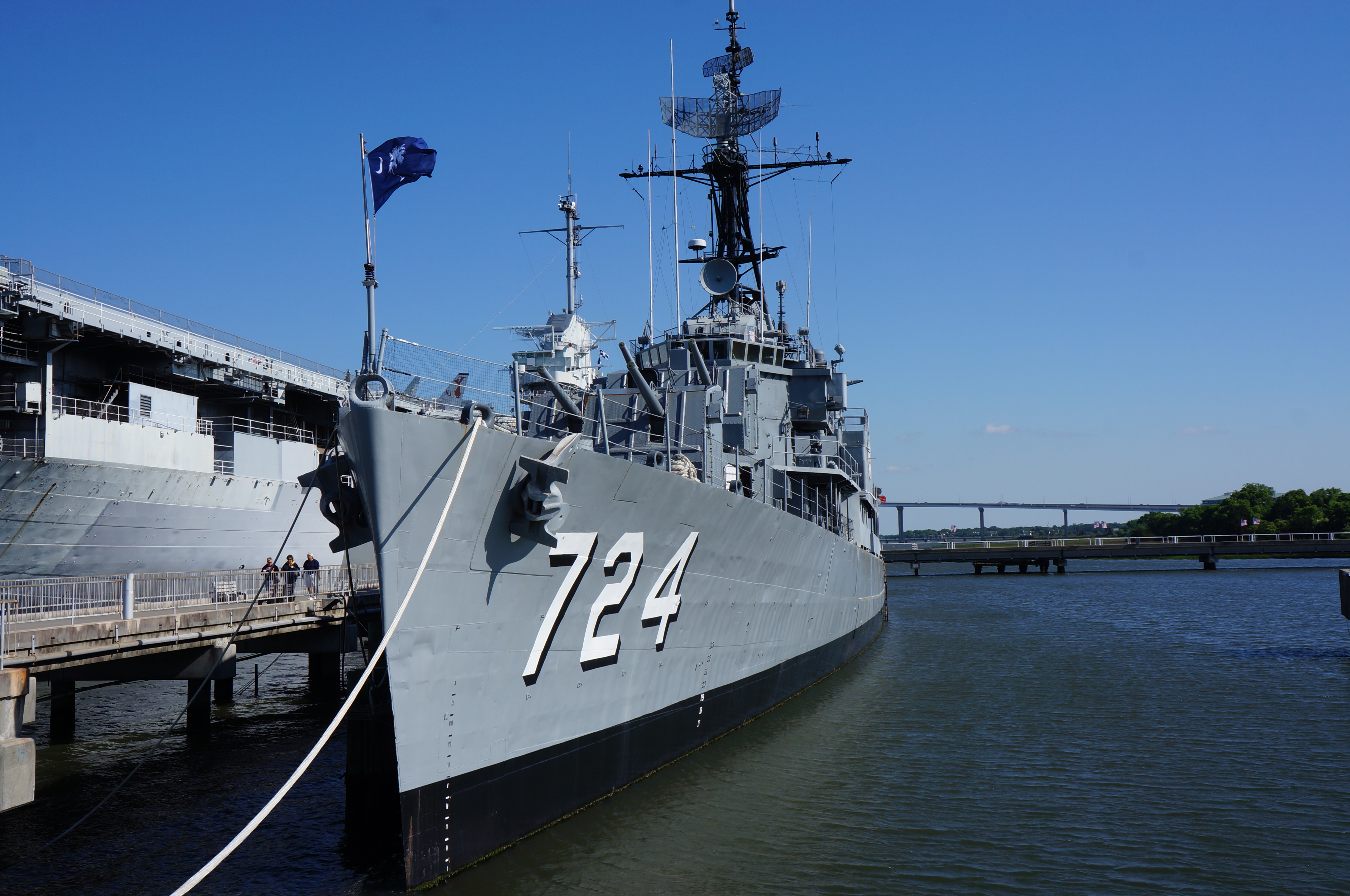 USS Laffey before departure from Patriots Point.