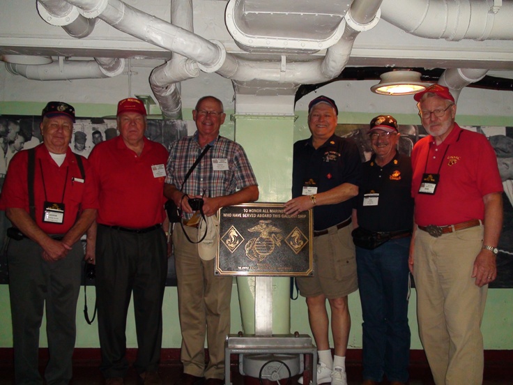 Seagoing Marines who served proudly on the USS Yorktown, CV-10.