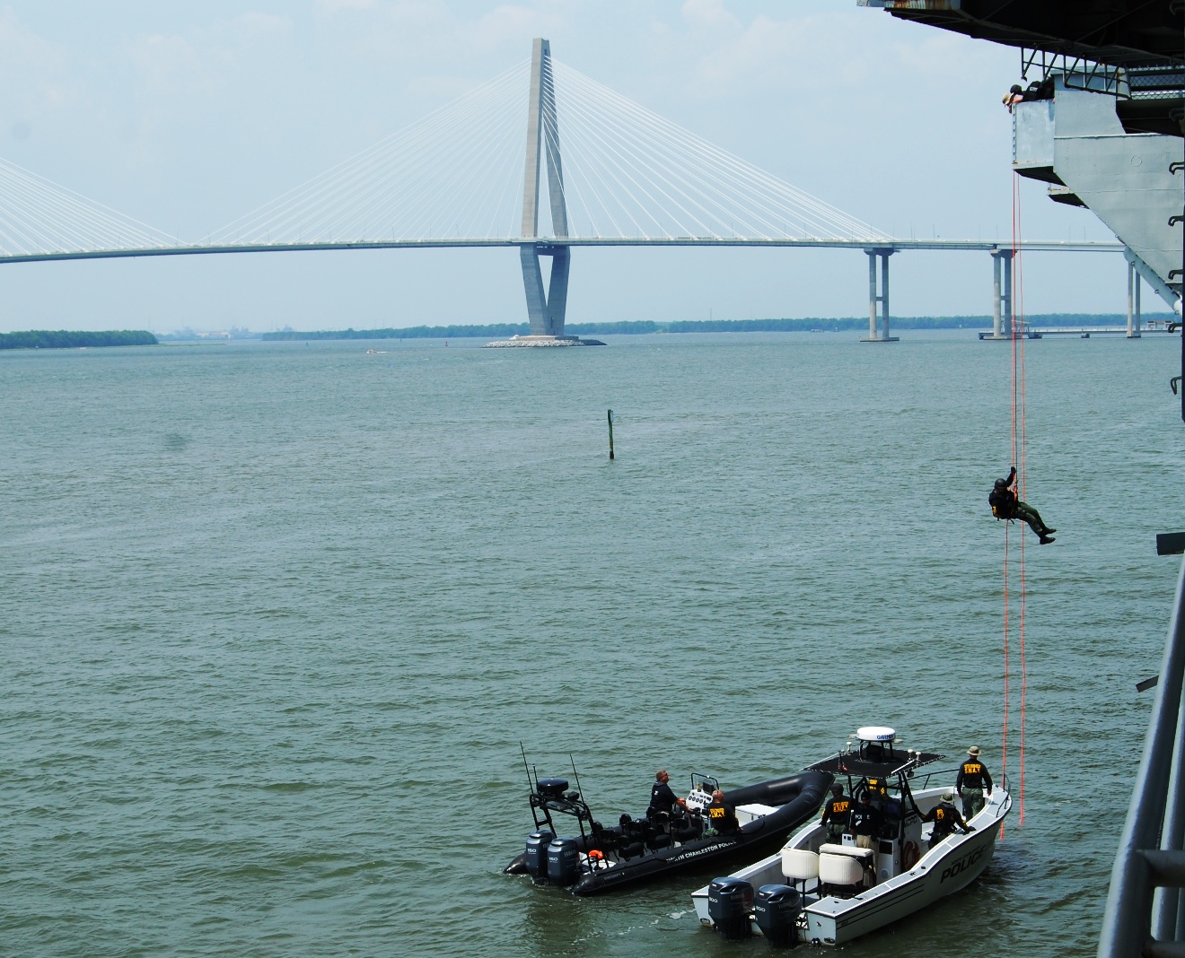 North Charleston SWAT Team Repells Off Yorktown Flightdeck ...
