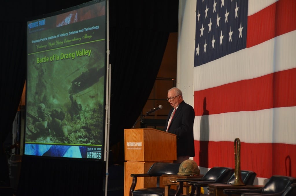 Executive Director of Patriots Point Mac Burdette opens the symposium