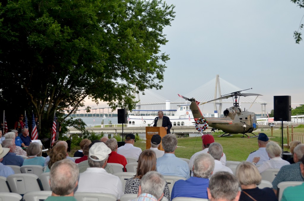Patriots Point Foundation Chairman Mike Sudzina who also chairs the Patriots Point Aircraft Recognition Committee