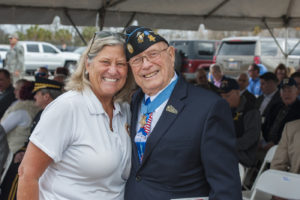 Gold Star Families moument dedication at Patriots Point with Medal Of Honor recipient Hershel "Woody" Williams, USMC Ret.