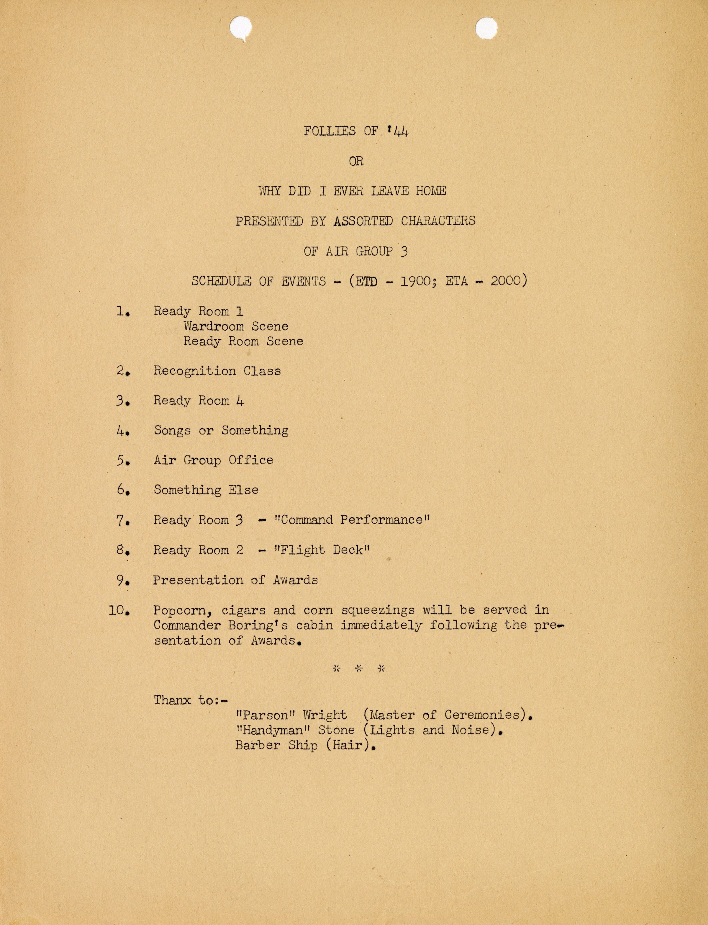 Primary Image of Follies of '44 Program
