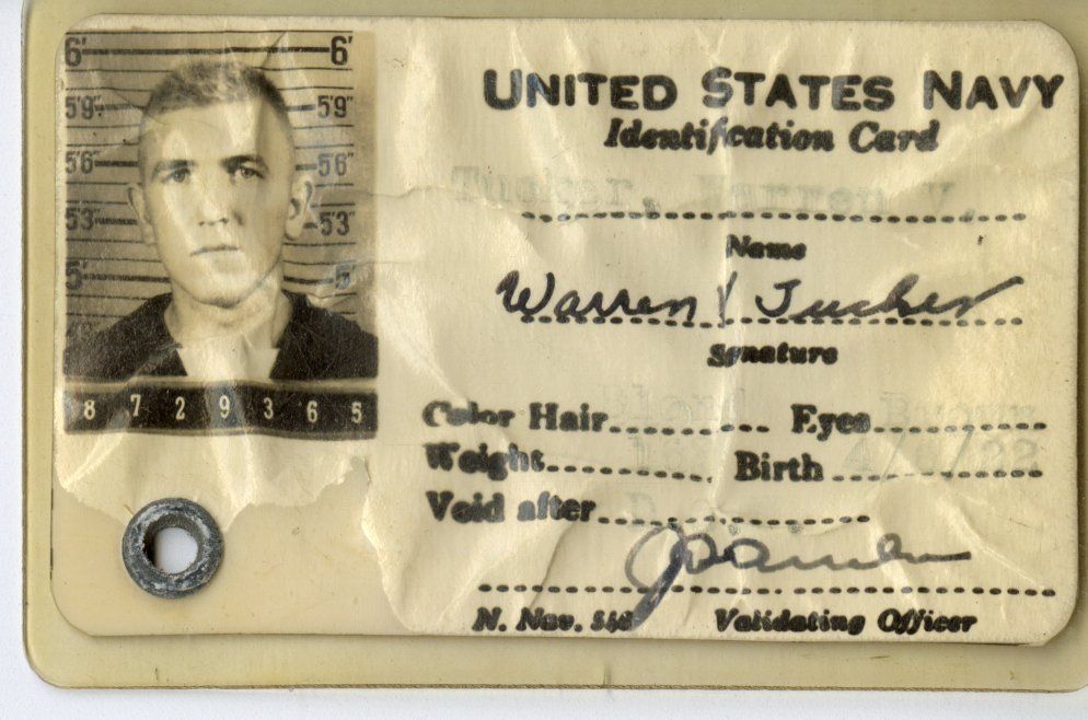 Primary Image of Identification Card of Warren Tucker