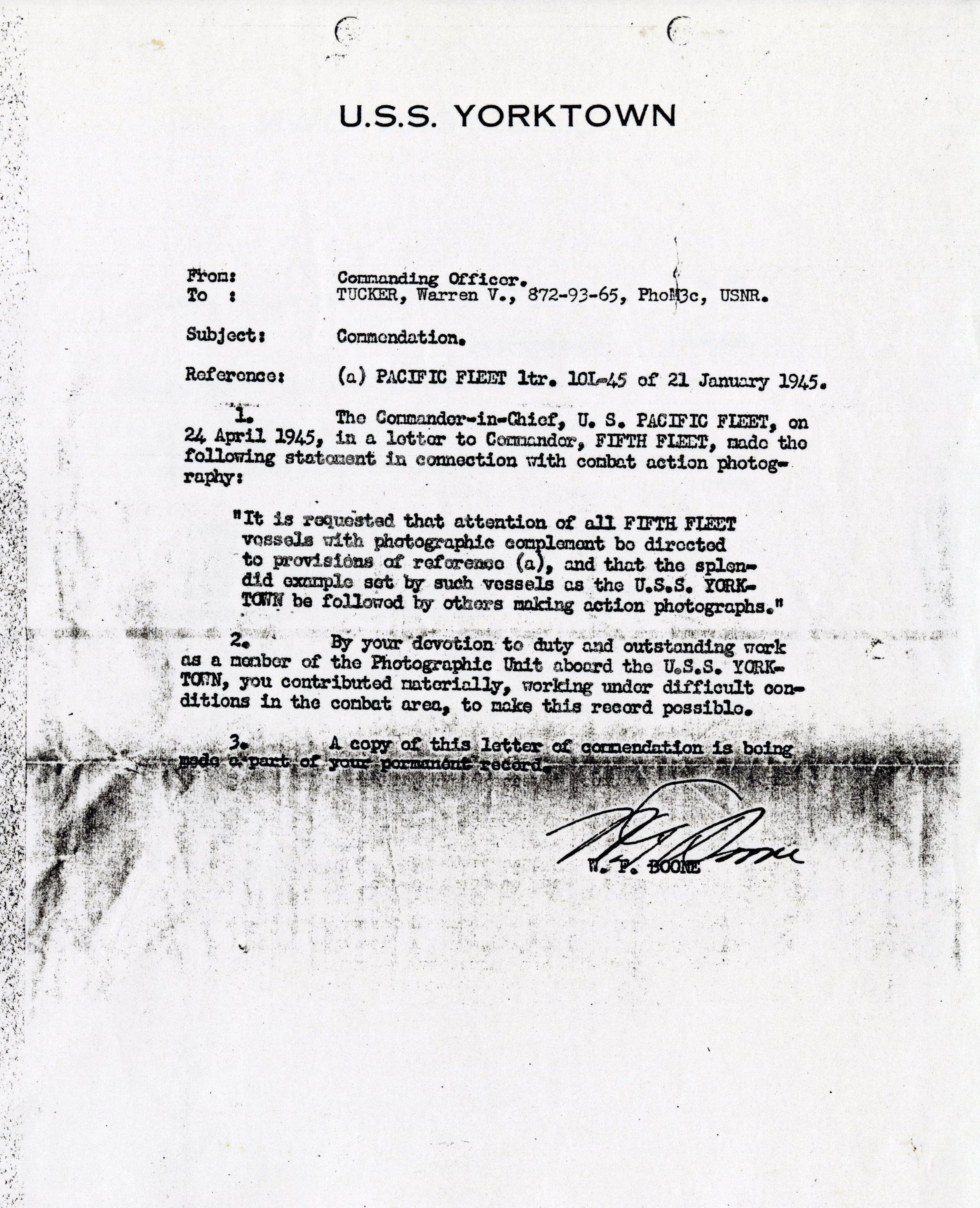 Primary Image of Copy of Commendation