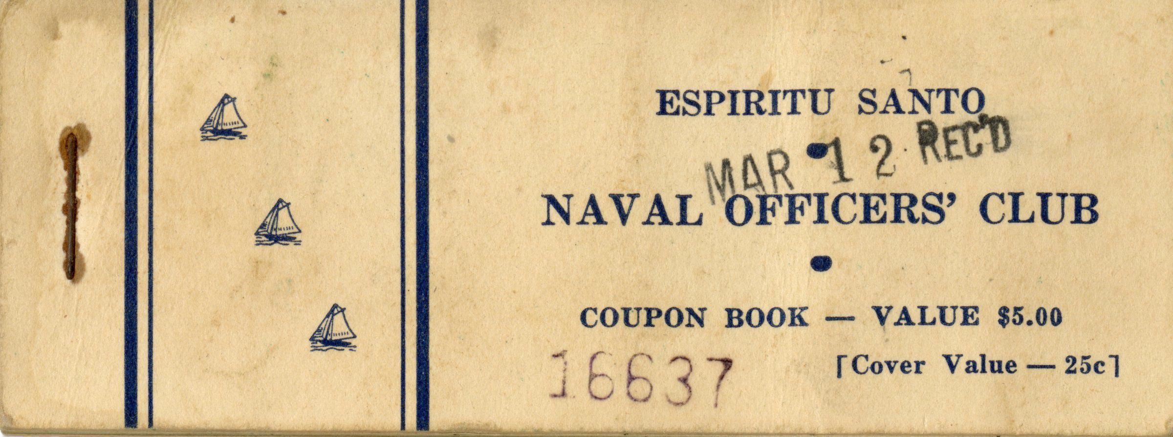 Primary Image of Officers' Club Coupon Books