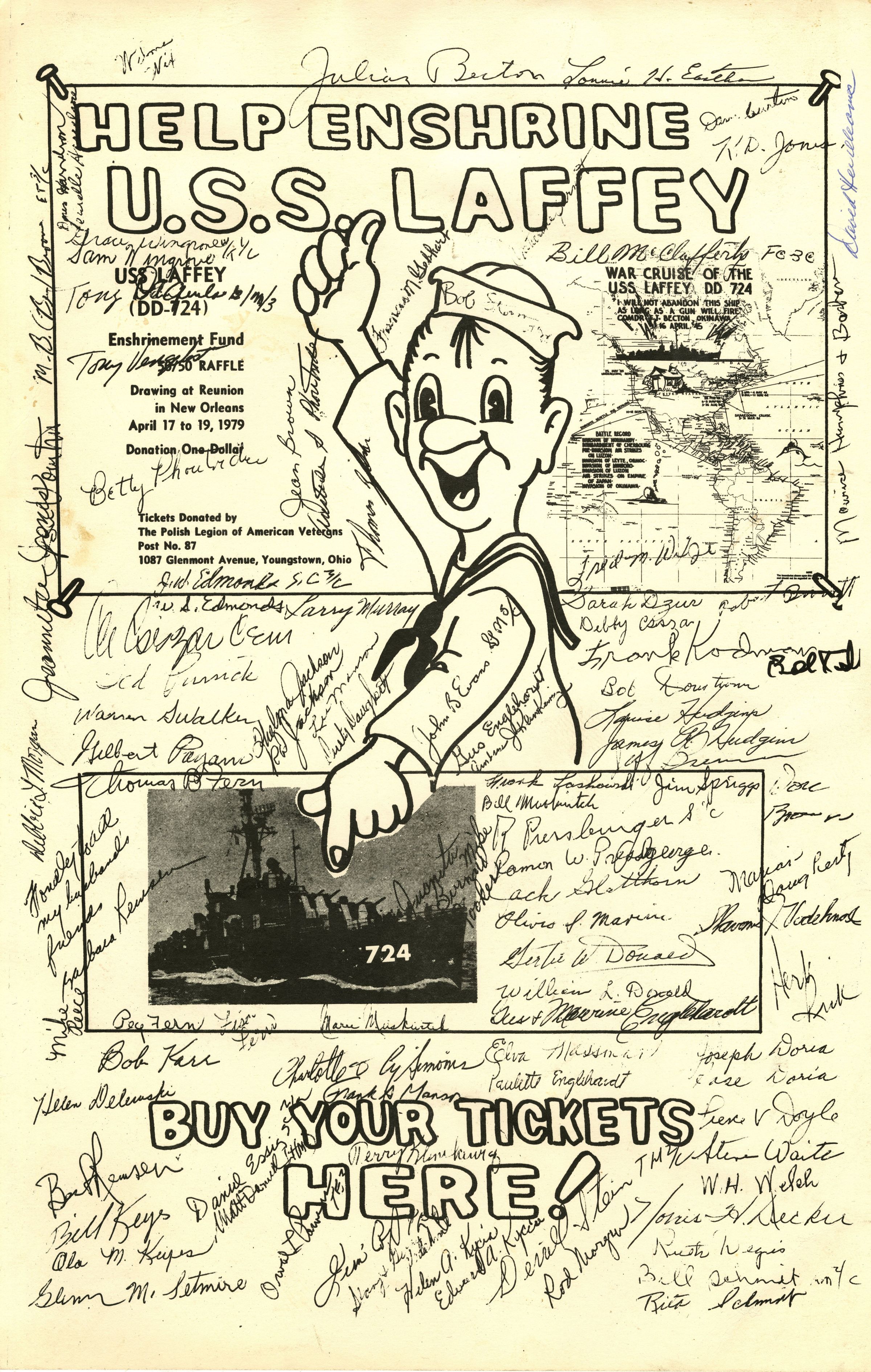 Primary Image of Help Enshrine USS Laffey Poster