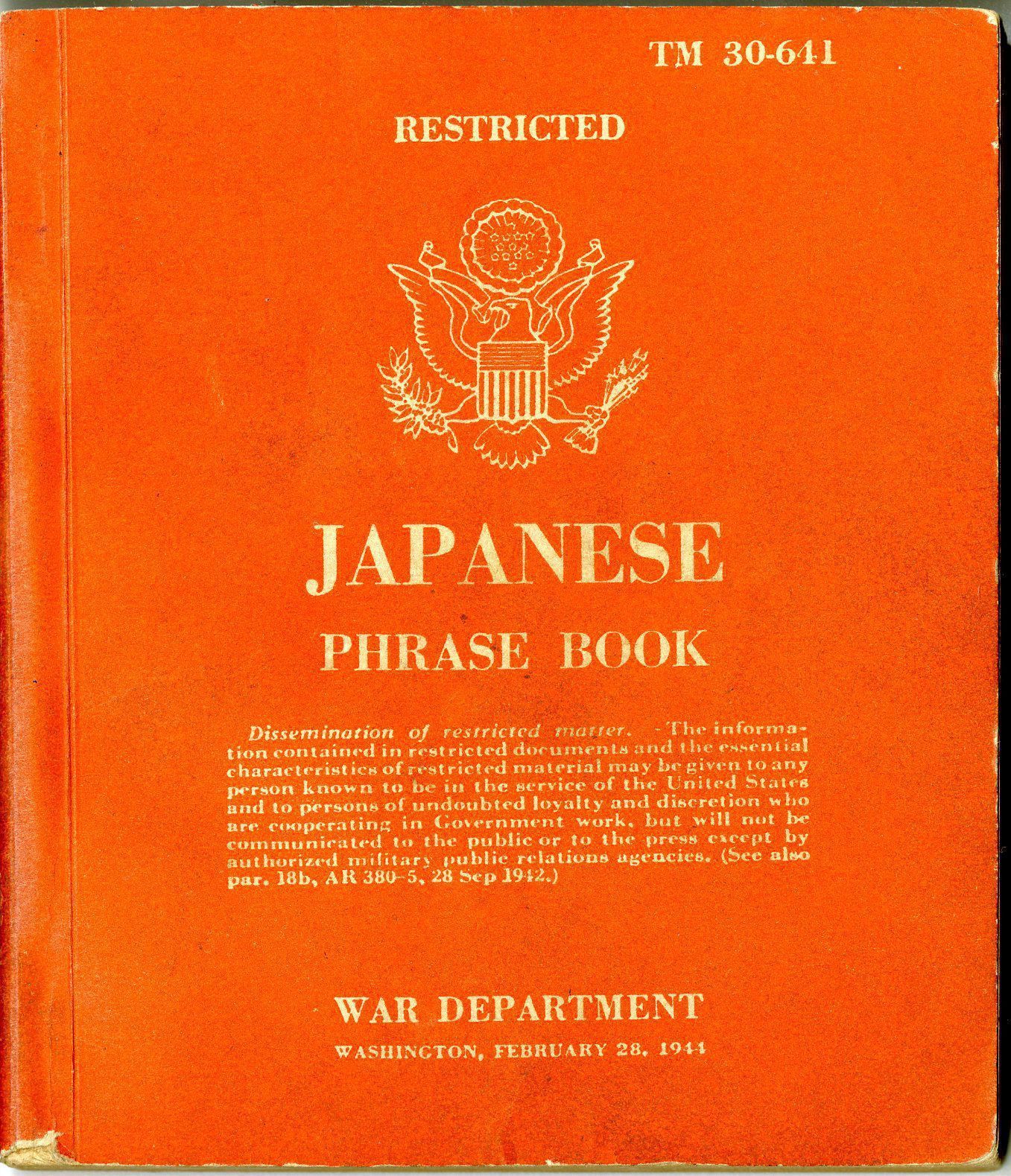 Primary Image of Japanese Phrase Booklet