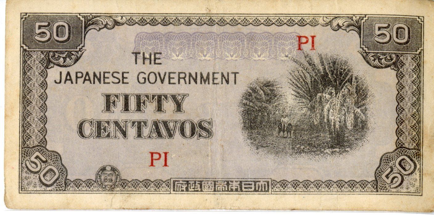 Primary Image of Japanese Government-Issue Philippine 50 Centavo Note