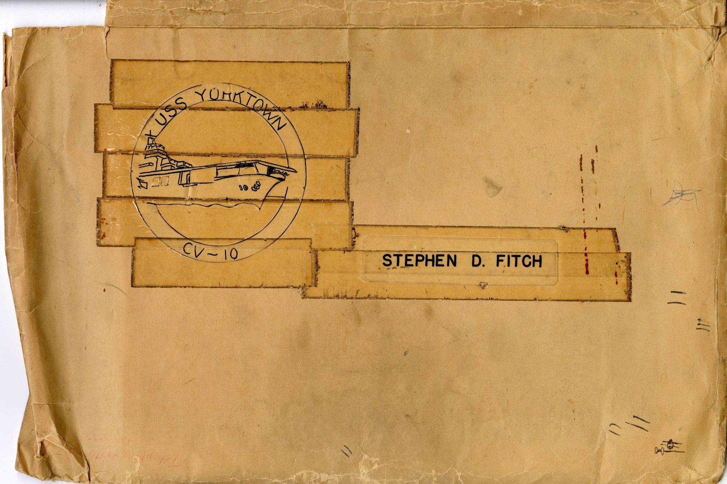 Primary Image of USS Yorktown (CV-10) Emblem Folder