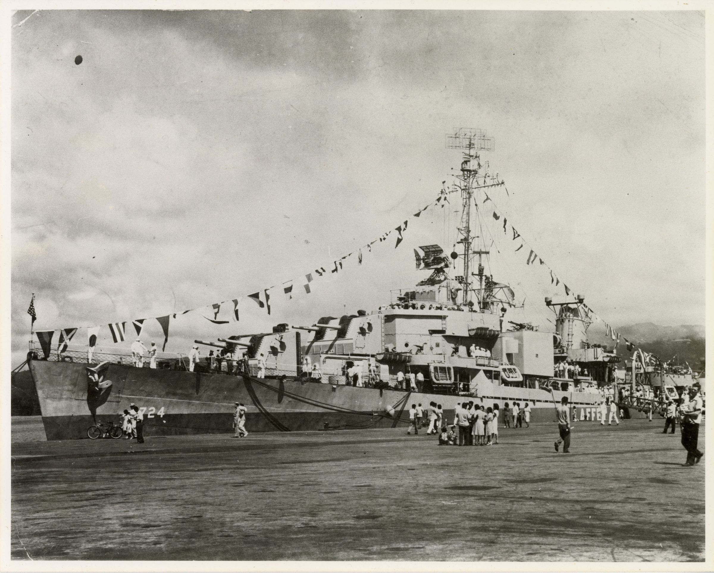 Primary Image of Portside View of Repaired USS Laffey (DD-724) in Hawaii