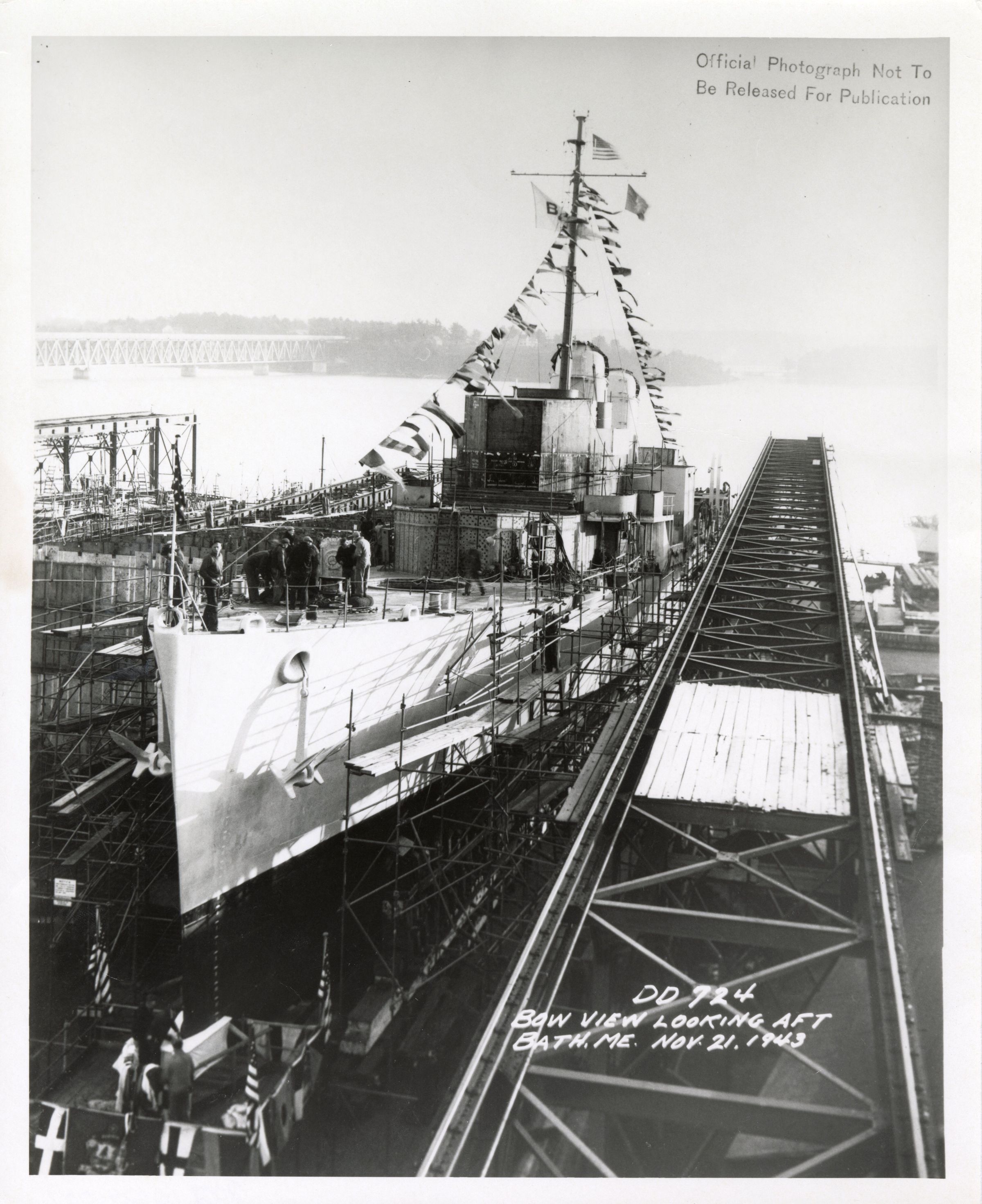 Primary Image of USS Laffey (DD-724) Launching