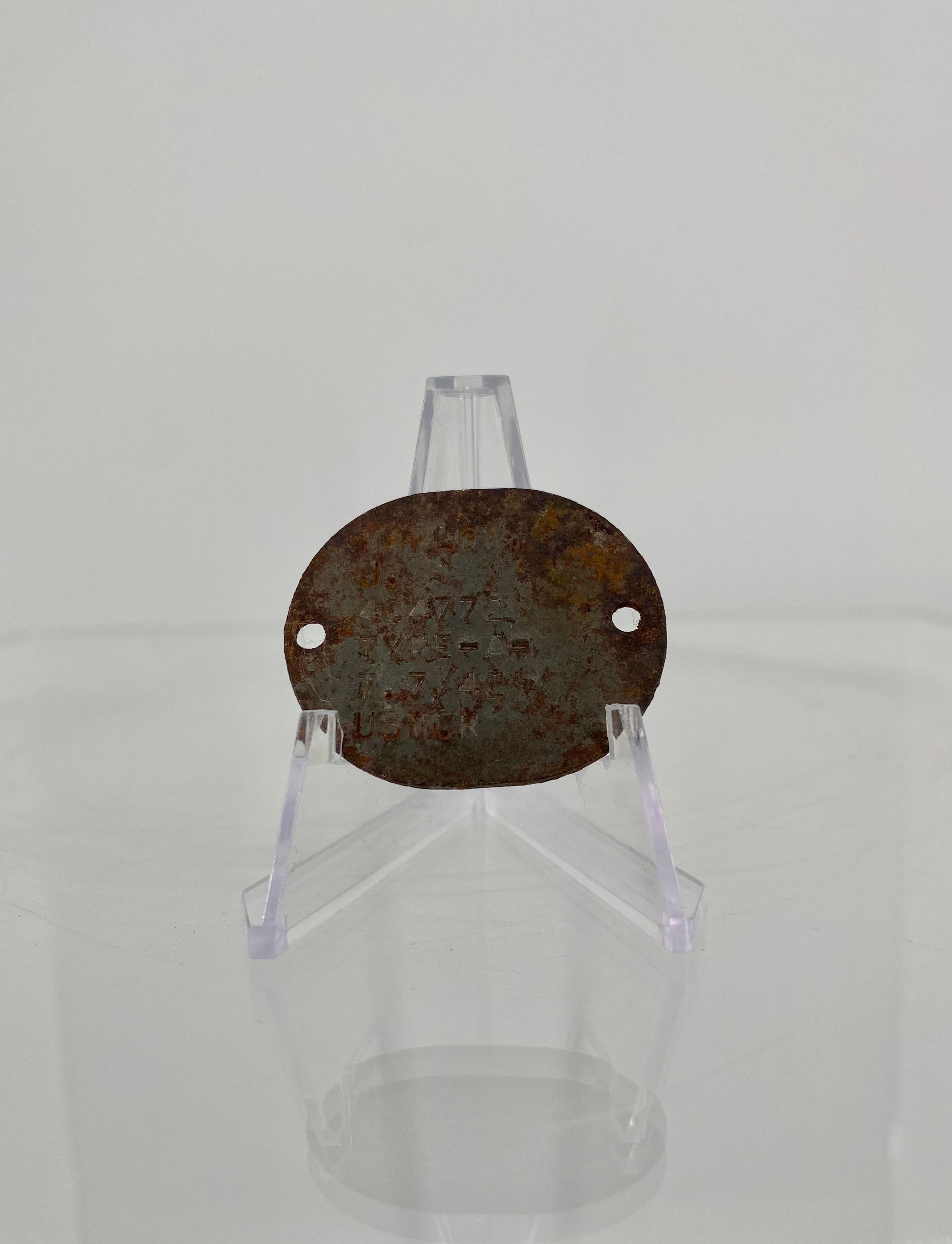 Primary Image of Dog Tag of Joseph Marlow