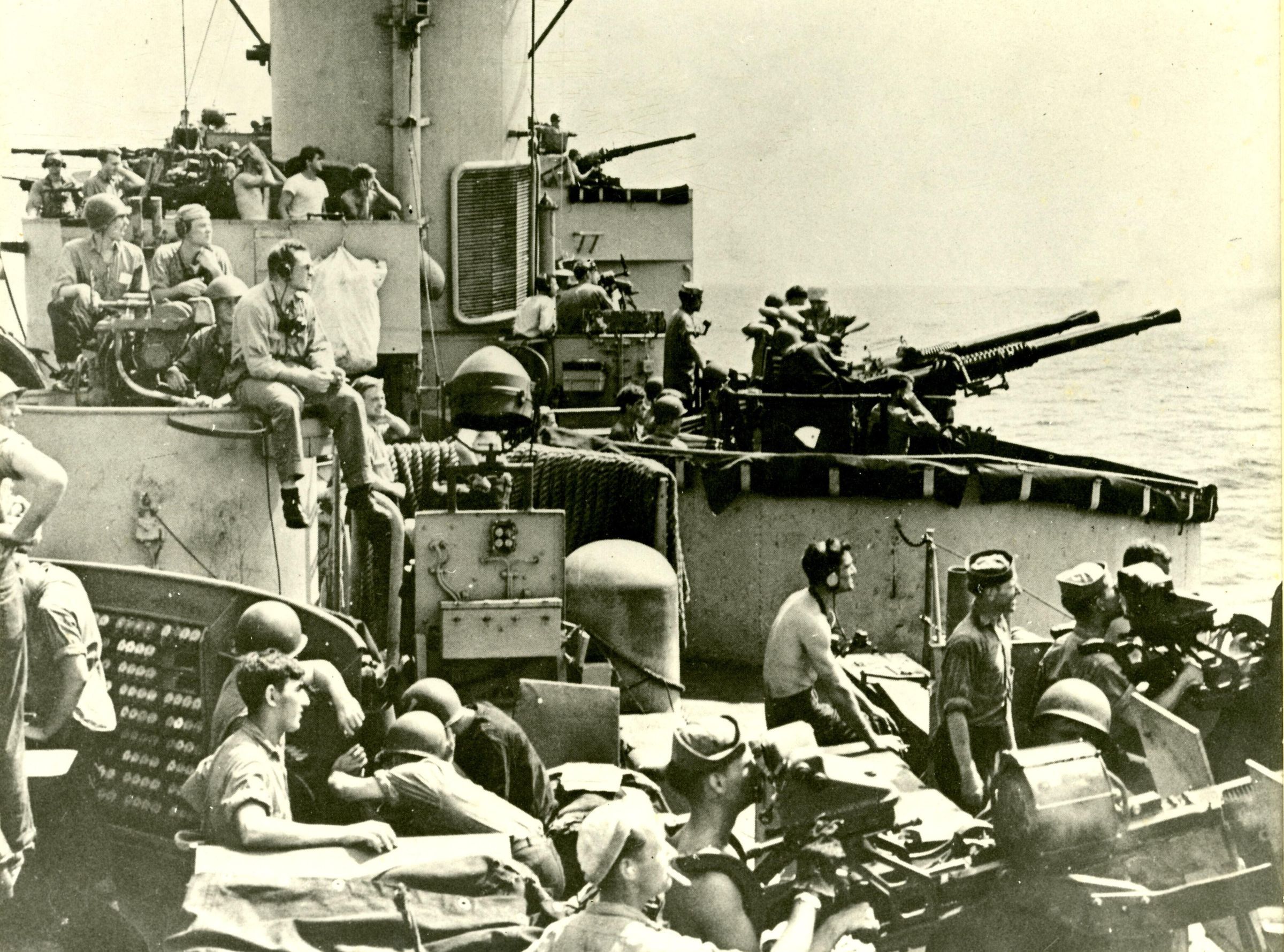 Primary Image of Anti-aircraft Guns of the USS Laffey (DD-724) at Work