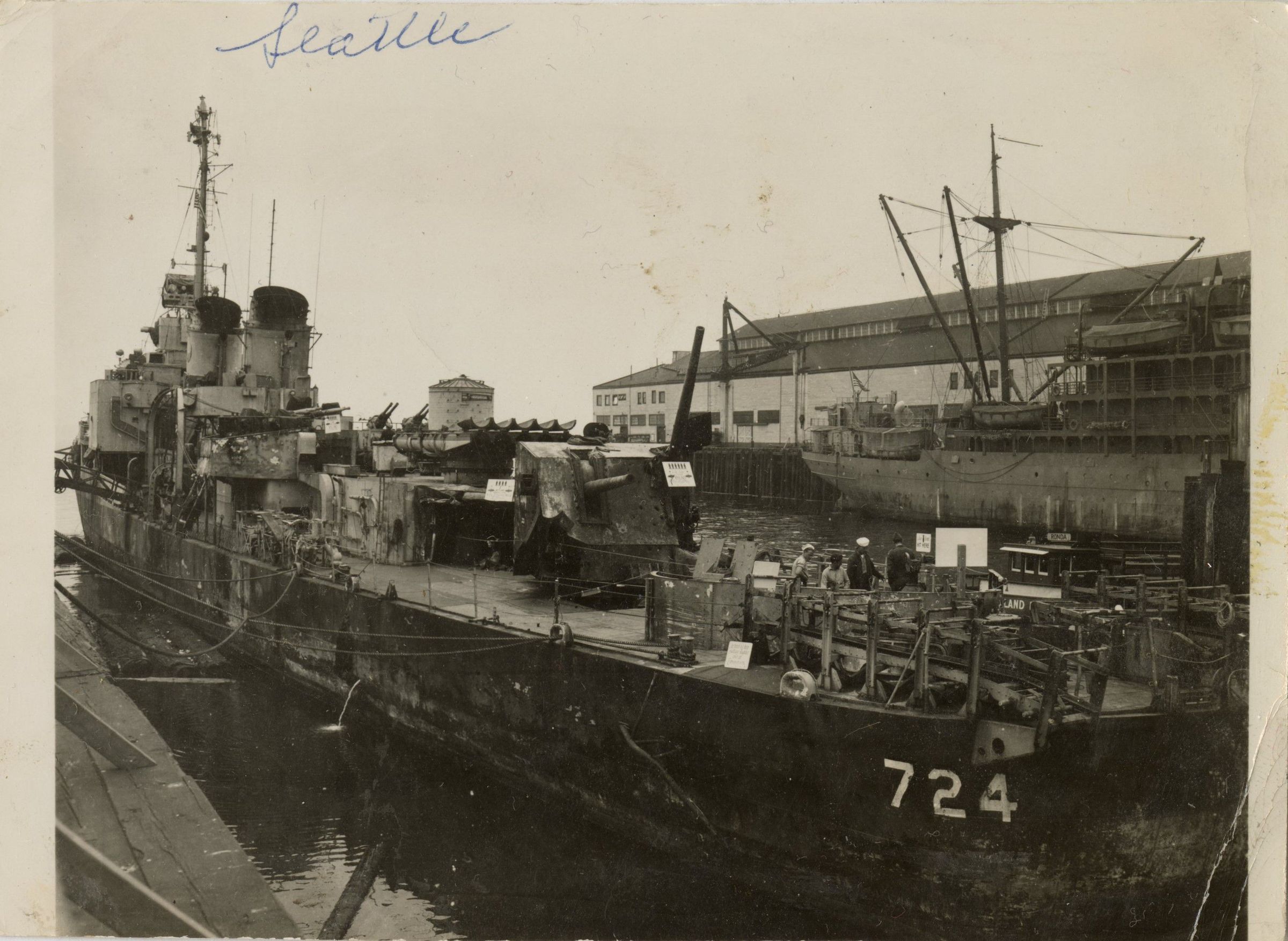 Primary Image of USS Laffey (DD-724) at Berth in Seattle