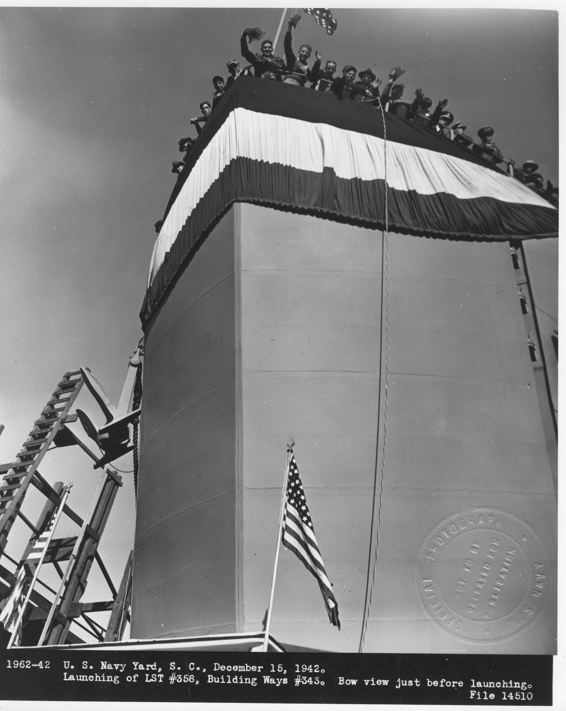 Primary Image of LST 358 Launch