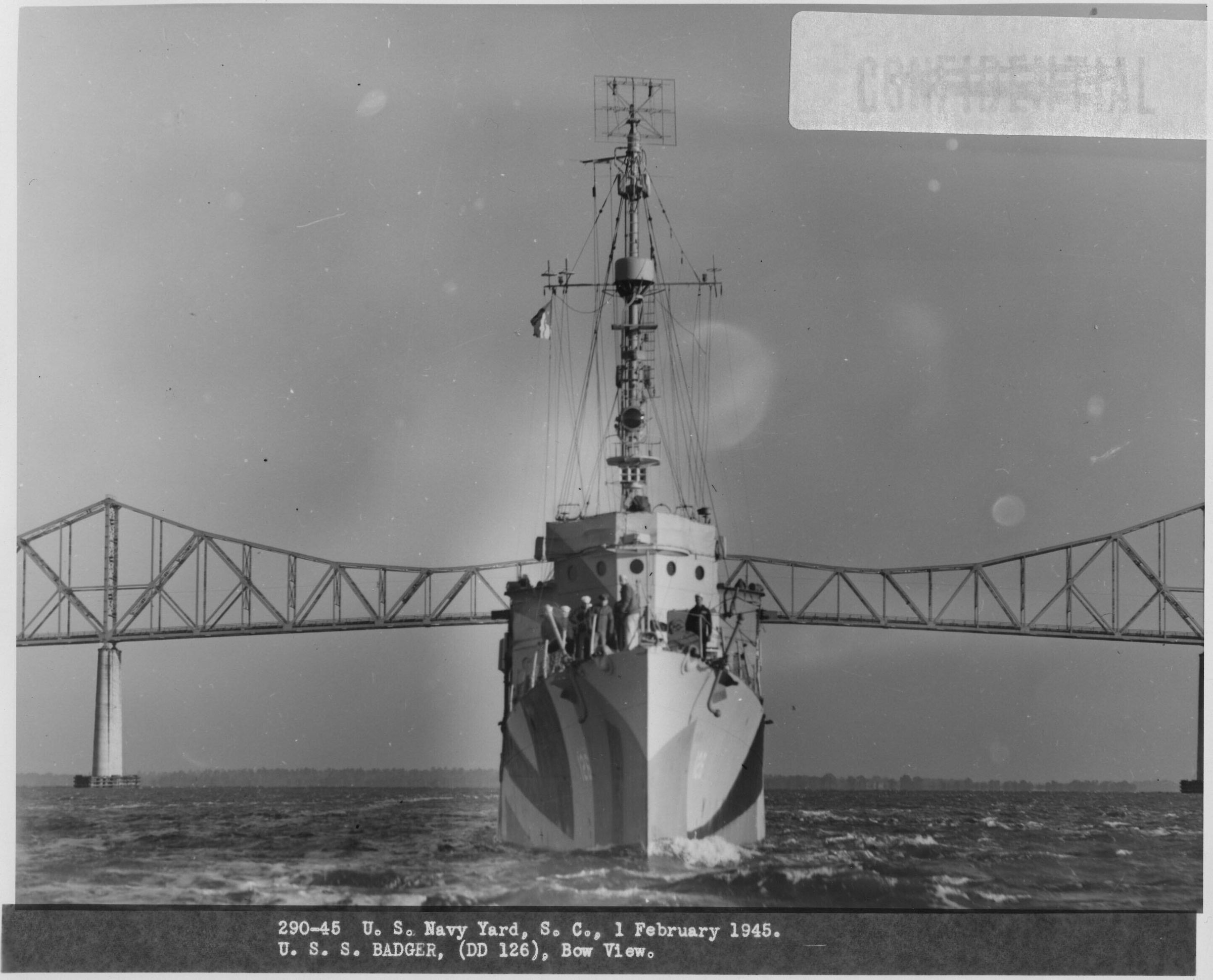 Primary Image of USS Badger (DD-126)