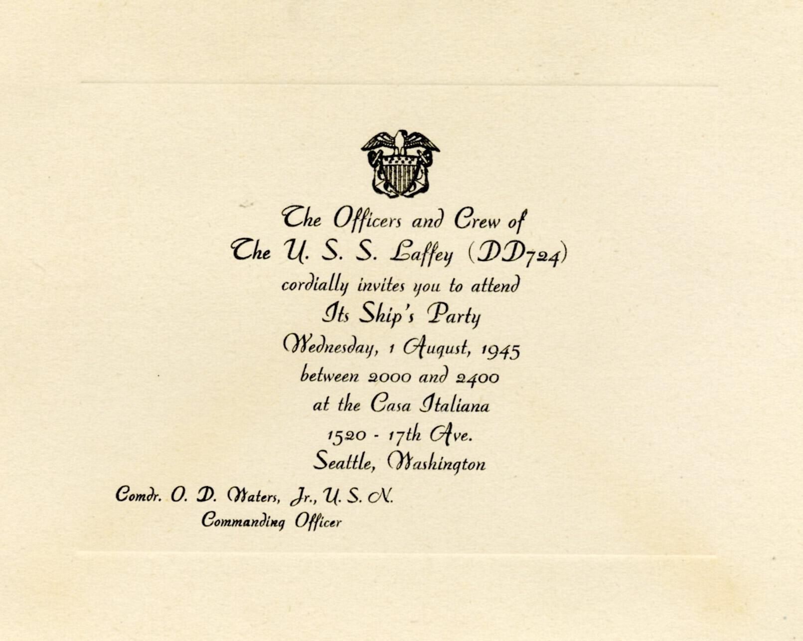 Primary Image of Ship's Party Invitation