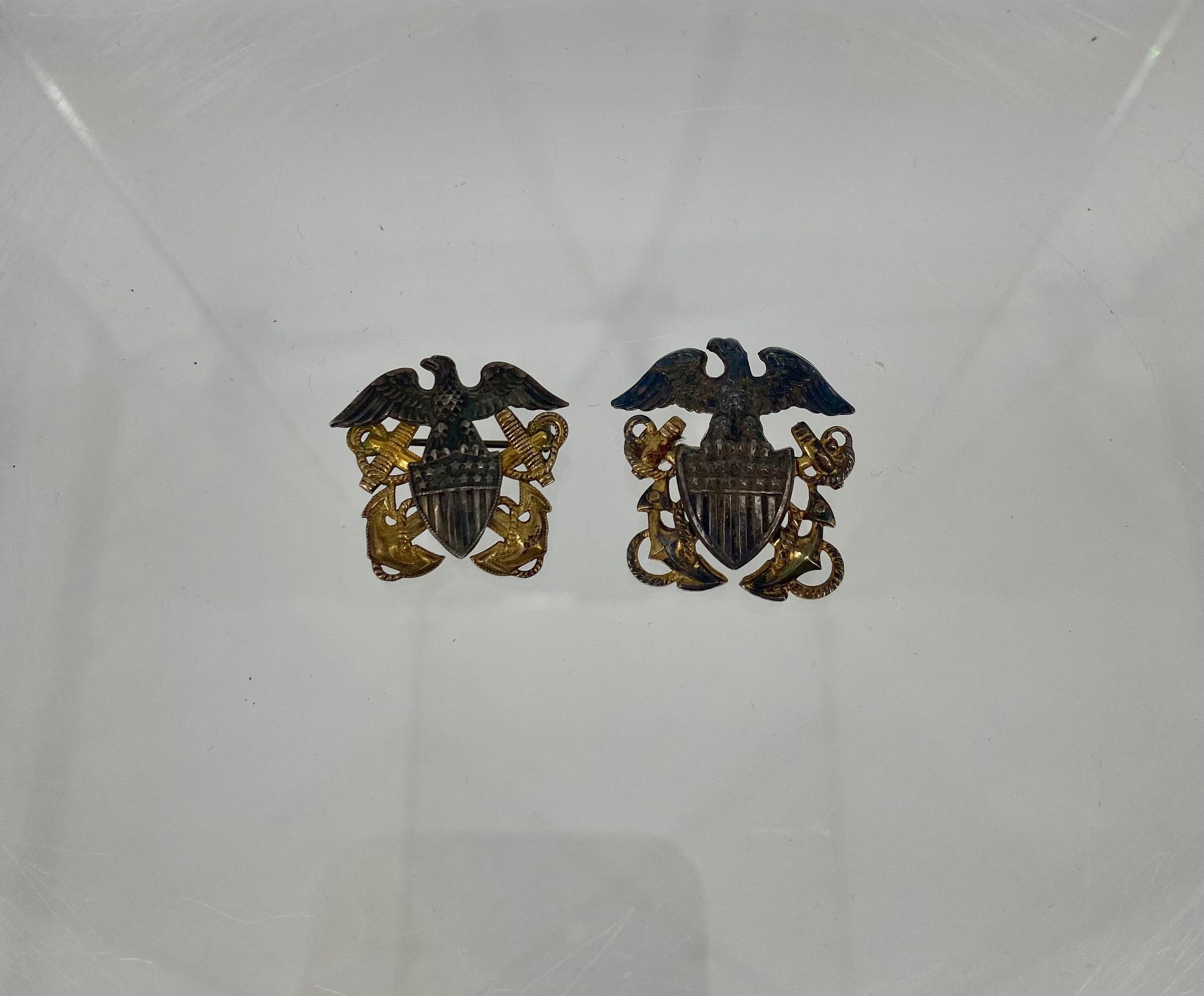 Primary Image of US Naval Officer Garrison Cap Insignia