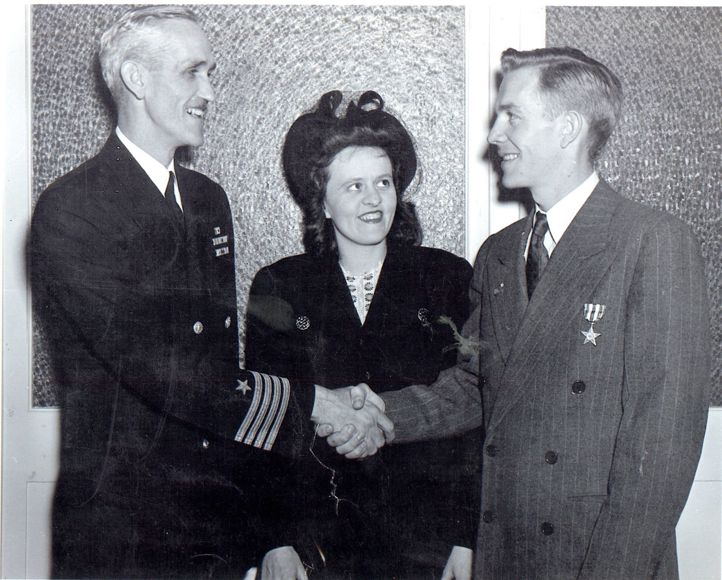 Primary Image of Arthur Hogan Receiving a Silver Star