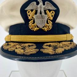 Alternative Image of US Navy Flag Officer Cap of Frederick Becton