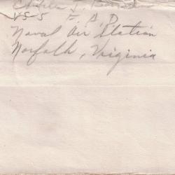 Alternative Image of Letter from Charles Bonness to His Sister, November 9, 1941
