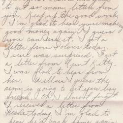 Primary Image of Letter from Charles Bonness to His Sister, April, 1942