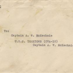 Alternative Image of Letter From Mary Wong to Captain Arnold W. McKechnie Dated November 5, 1953