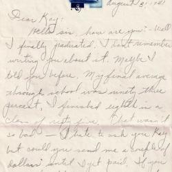 Primary Image of Letter from Charles Bonness to His Sister, August 31, 1941