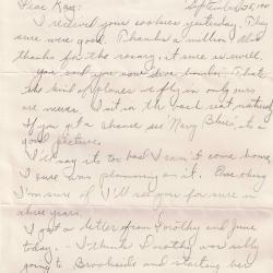 Primary Image of Letter from Charles Bonness to His Sister, September 25, 1941