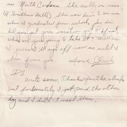 Alternative Image of Letter from Charles Bonness to His Sister, September 25, 1941