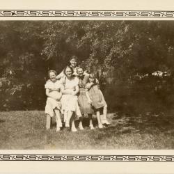 Primary Image of Elisha "Smokey" Stover as a Teenager with the Stover Girls and Clarice Kid