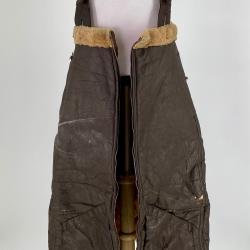 Primary Image of Navy Leather Winter Flight Suit Pants