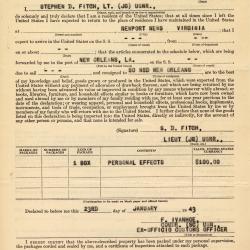 Primary Image of Customs Declaration Receipt