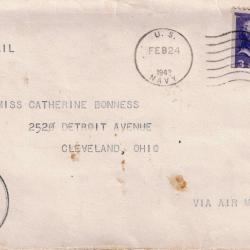Alternative Image of Letter from Charles Bonness to His Sister, February 24, 1942