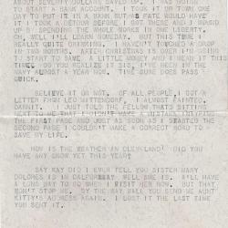 Alternative Image of Letter from Charles Bonness to His Sister, November 30, 1941