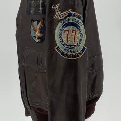 Leather Flight Jacket of Arnold McKechnie | Patriots Point Naval