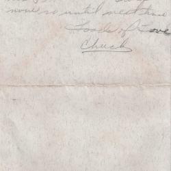Alternative Image of Letter from Charles Bonness to His Sister, December 7, 1941