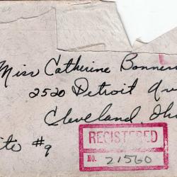 Alternative Image of Letter from Charles Bonness to His Sister, December 7, 1941