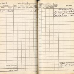 Alternative Image of Aviators Flight Log Book of Gerald Hennesy (1950-1958)