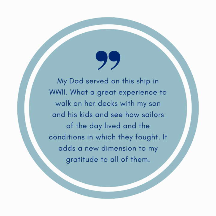 Preview of a guest experience at Patriots Point