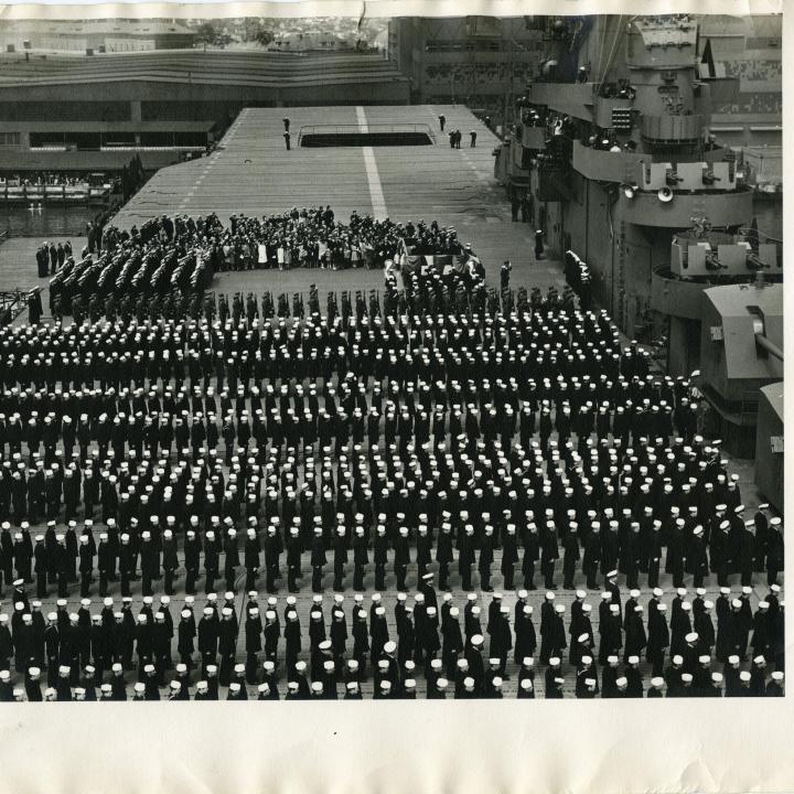 Primary Image of USS Yorktown (CV-10) Commissioning