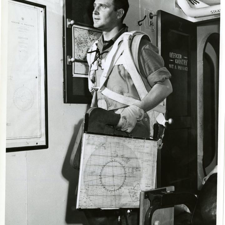 Primary Image of William Ruefle entering a Ready Room