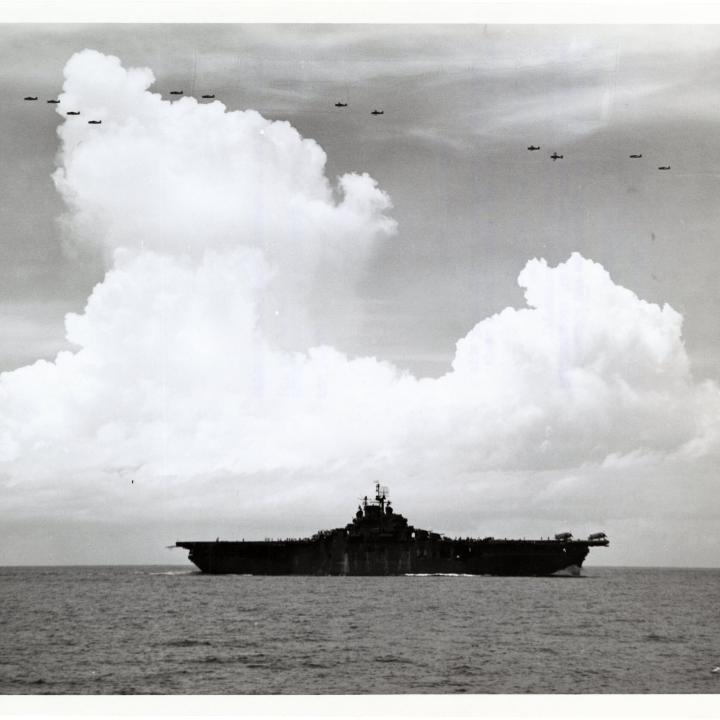 Primary Image of Silhouette of The USS Yorktown (CV-10)