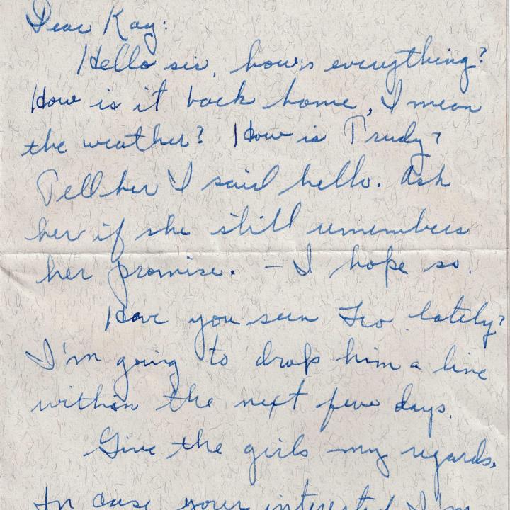Primary Image of Letter from Charles Bonness to His Sister, December 26, 1941