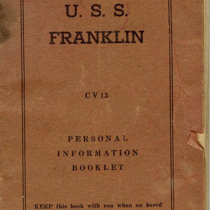 Primary Image of USS Franklin (CV-13) Personal Information Booklet